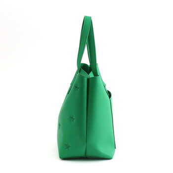 星柄刺繍フェイクレザー トートバッグ A4 対応　  COOCO 送料無料 即日発送-8