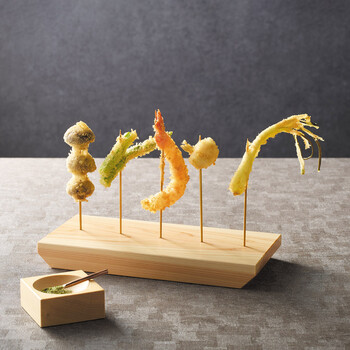 和食器 串立て皿 5穴 ひのき 日本製 送料無料-1