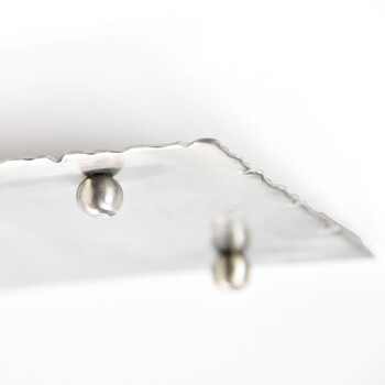 和食器 ステンレス槌目プレート マット 正角 小 送料無料-1