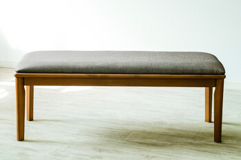 110食堂ベンチ ジェシカ BR お部屋に合わせやすいナチュラルなベンチ 送料無料-1