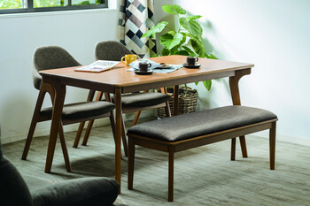 110食堂ベンチ ジェシカ BR お部屋に合わせやすいナチュラルなベンチ 送料無料-6