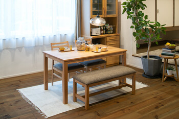 106食堂ベンチ リナII 日本人に合わせた座高のベンチ 送料無料-1