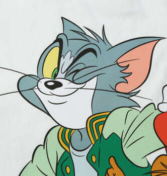 大きいサイズ TOM and JERRY 天竺プリントポケット付半袖Tシャツ 3L 4L 5L 6L 8L MC855401-99602 ラッピング可 送料無料 即日発送-2