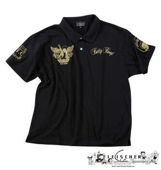 大きいサイズ BETTY BOOP 鹿の子刺繍＆プリント半袖ポロシャツ 3L 4L 5L 6L 8L MC855372-99605 ラッピング可 送料無料 即日発送-1