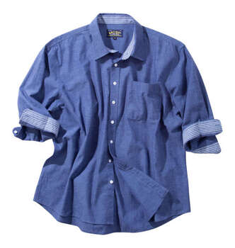 大きいサイズ Mc.S.P 麻混スラブレギュラー七分袖シャツ 3L 4L 5L 6L 8L MC752301-99652 ラッピング可 送料無料 即日発送-4