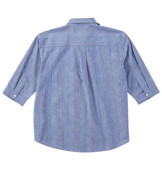 大きいサイズ Mc.S.P 麻混スラブレギュラー七分袖シャツ 3L 4L 5L 6L 8L MC752303-99654 ラッピング可 送料無料 即日発送-1