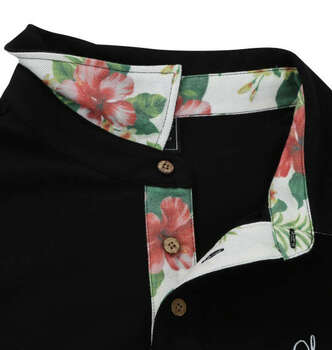 大きいサイズ SHELTY 鹿の子ボタニカル昇華プリントフェイクレイヤード半袖ポロシャツ 3L 4L 5L 6L 8L MC852402-99668 ラッピング可 送料無料 即日発送-3