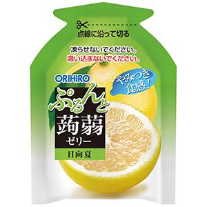 ぷるんと蒟蒻ゼリーパウチ 日向夏＋ゴールデンパイン 12個セット 送料無料-1