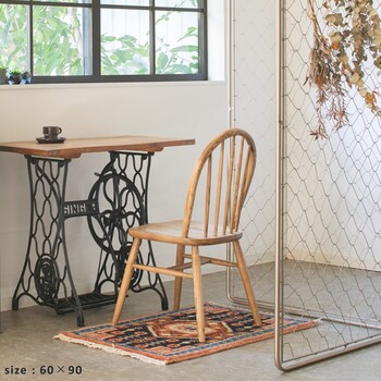 ラグ お部屋が明るくなる天然素材のトライバル風ラグ 190×240 MADRAS 送料無料-10