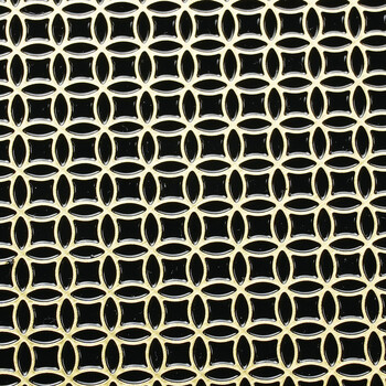 真鍮 細密コースター 丸 七宝 麻の葉 青海波 日本製 送料無料-1