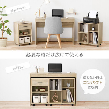 デスク3点セットRT 1477NA 送料無料-3