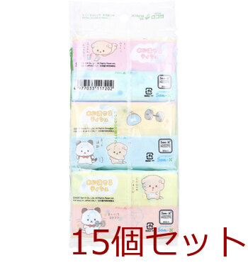 水に流せるプリントティシュ いしよわちゃん 16枚 8組 ×6個入 15セット 送料無料-1