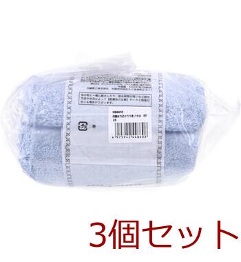 洗濯脱水するだけですぐ乾くタオル2 フェイスタオル 約34×80cm ライトブルー 1枚入 3セット 送料無料-2