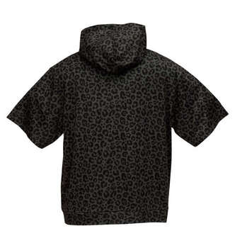 大きいサイズ COLLINS メッシュヒョウ柄半袖フルジップパーカー+半袖Tシャツ 3L 4L 5L 6L 8L MC852312-00827 ラッピング可 送料無料 即日発送-1