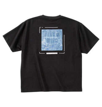 大きいサイズ in the attic デニムエンボスプリントジャガード半袖Tシャツ 3L 4L 5L 6L MC852222-00831 ラッピング可 送料無料 即日発送-0