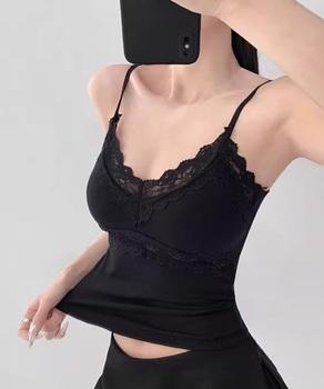 レースキャミソール カップ付きブラトップ SK22347100-1188 送料無料 即日発送-3