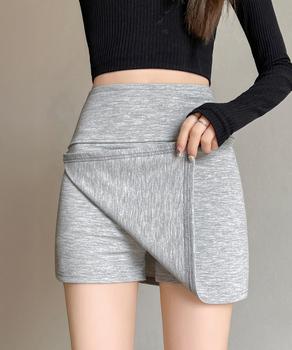 スリット入りキュロットスカート 露出防止 送料無料 即日発送-5