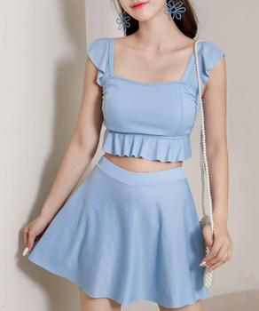 セットアップ水着 フリルビキニ盛れる水着 送料無料 即日発送-4