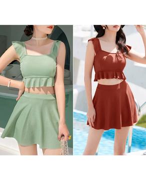 セットアップ水着 フリルビキニ盛れる水着 送料無料 即日発送-5