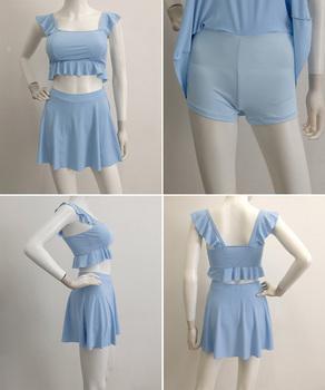 セットアップ水着 フリルビキニ盛れる水着 送料無料 即日発送-7