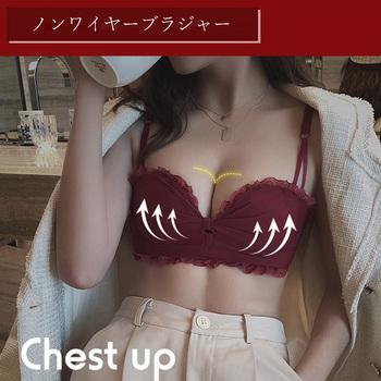 ブラジャーショーツレディース レース付き ノンワイヤー 下着 送料無料 即日発送-9