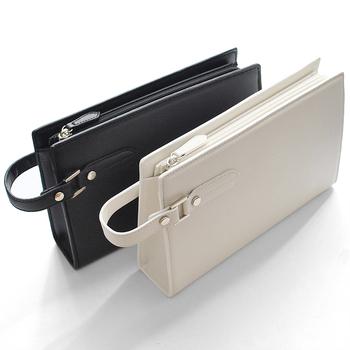 フェイクレザーサフィアーノ柄メンズクラッチバッグ No.2615T セカンドバッグ 2色展開 送料無料-1