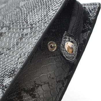 フェイクレザーパイソン柄メンズクラッチバッグ No.2615H セカンドバッグ 2色展開 送料無料-4