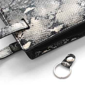 フェイクレザーパイソン柄メンズクラッチバッグ No.2615H セカンドバッグ 2色展開 送料無料-6