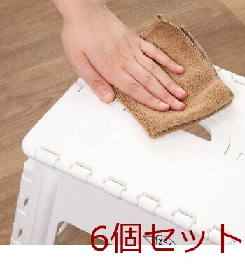 フォールディングステップスツール H32cm 6セット 送料無料-7