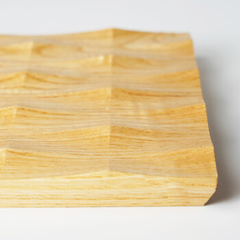 和食器 木製 波板皿 日本製 送料無料-1