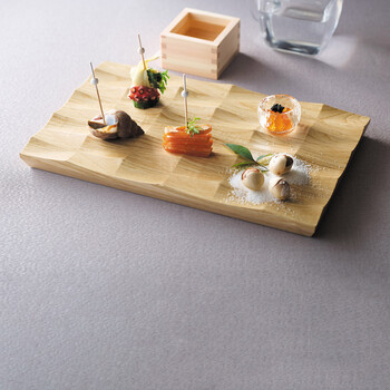 和食器 木製 波板皿 日本製 送料無料-3