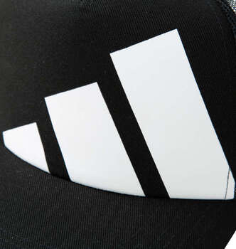 大きいサイズ ツイル×メッシュトラッカーキャップ 4L ブラック ラッピング可 送料無料 即日発送-1