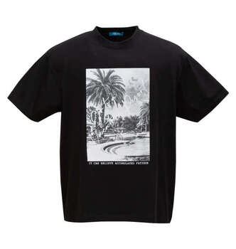 大きいサイズ COLLINS メッシュラフボーダー柄ノースリーブフルジップパーカー+半袖Tシャツ 3L 4L 5L 6L MC852332-01712 ラッピング可 送料無料 即日発送-5