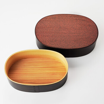 強化塗装 わっぱ料理箱 乱糸ブラック 乱糸ホワイト いぶし銅 いぶし銀 送料無料-14