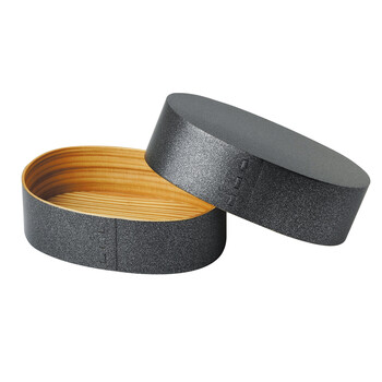 強化塗装 わっぱ料理箱 乱糸ブラック 乱糸ホワイト いぶし銅 いぶし銀 送料無料-17