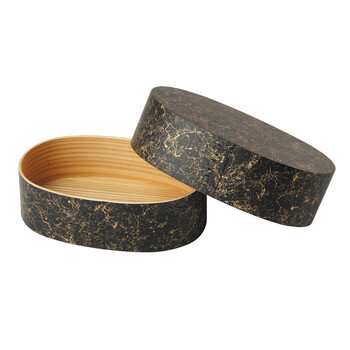 強化塗装 わっぱ料理箱 乱糸ブラック 乱糸ホワイト いぶし銅 いぶし銀 送料無料-5