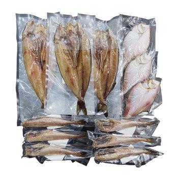 北海道産 一夜干し詰合せ ほっけ×3 かれい×3 姫鱈×6 送料無料-1