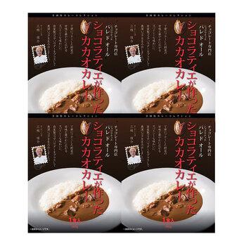 パレ ド オール ショコラティエが作ったカカオカレー 180g×4 送料無料-1