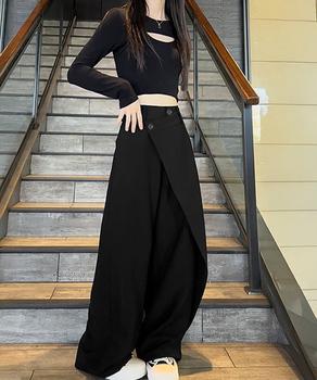 ウエストラップスラックスパンツレディース 送料無料 即日発送-2