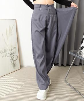 ウエストラップスラックスパンツレディース 送料無料 即日発送-6