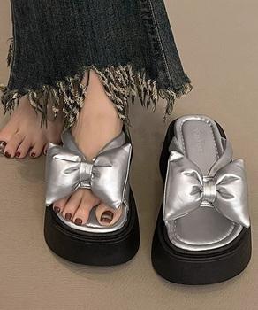 リボンサンダルレディース厚底サンダル夏靴 送料無料 即日発送-5