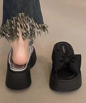 リボンサンダルレディース厚底サンダル夏靴 送料無料 即日発送-7