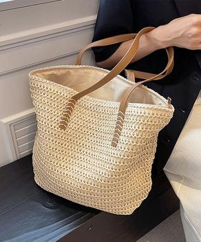 ストローバッグ 大容量麦わらバック夏祭り 送料無料 即日発送-4