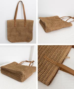 ストローバッグ 大容量麦わらバック夏祭り 送料無料 即日発送-8