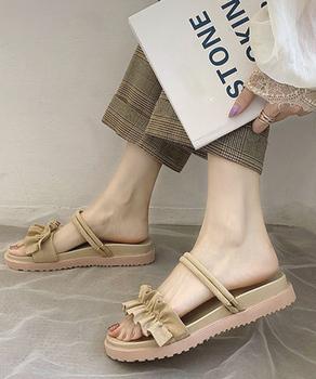 2WAY厚底サンダル フリルサンダル美脚 送料無料 即日発送-6