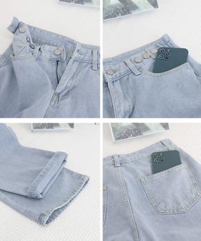 デニムパンツ ウエスト調整可能 ボトムス 送料無料 即日発送-9