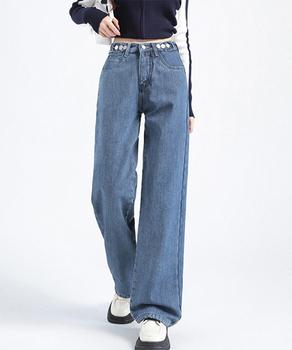 デニムパンツ ウエスト調整可能 ボトムス 送料無料 即日発送-4