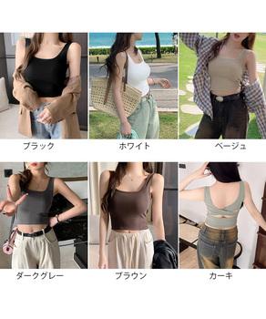 カップ付きタンクトップ背中あきブラトップ 送料無料 即日発送-1