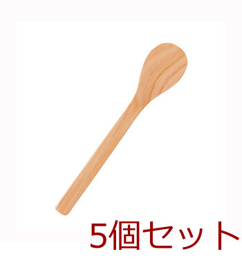 和食器 ひのき スプーン コーヒースプーン ジャム ヨーグルトスプーン 木製カトラリー 日本製 5セット 送料無料-2