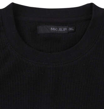 大きいサイズ Mc.S.P ワッフルクルーネック長袖Tシャツ 3L 4L 5L 6L 7L 8L MC841102-02205 ラッピング可 送料無料 即日発送-3